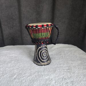 Colorful Hand Drum with Tribal Patterns